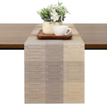 Table Runner 88 Inches Long, Vinyl Woven Farmhouse Table Runners | Washable by Chitomars
