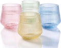 40 Pack Disposable Stemless Plastic Wine Glasses 12 oz by Oojami
