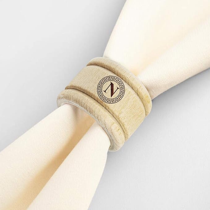 My Personal Memories Custom Personalized Wooden Napkin Ring Holders - Image 3