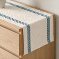 Artoid Mode Sky Blue Stripe Woven Rustic Table Runner 12x72 Inch | Holiday by ArtoidMode