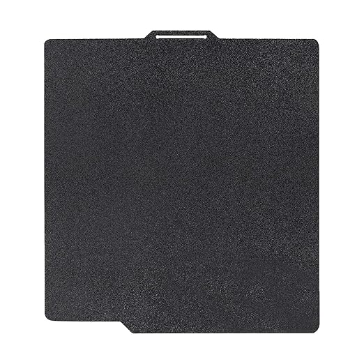 Double Sided Black PEI Build Plate for Bambu Lab X1/X1C/X1E/P1P/P1S/P2S/A1, Flexible Spring Steel Sheet for Bambu Lab 3D Printers Platform 257x257mm