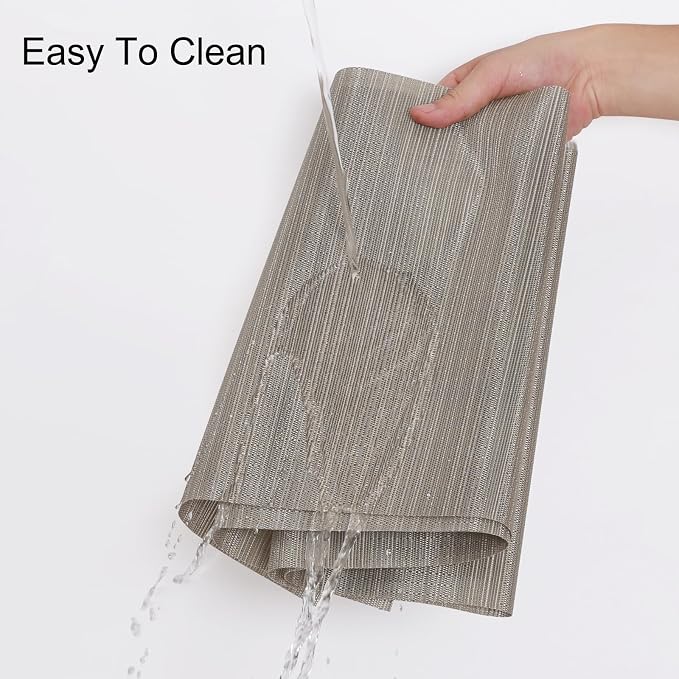 Table Runner 72 Inches Long, Vinyl Woven Heatproof Table Runners | Washable - Image 3
