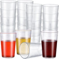 Meanplan 48 Pack Plastic Reusable Drinking Glasses Restaurant Grade 8 oz by Meanplan