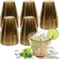 Glowserve 9 OZ Brown Disposable Plastic Cups Cocktail Cup 150 Pack | Fancy by glowserve