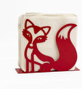 Mango Steam Tabletop Napkin/Tissue & Letter Holder for Home, Kitchen, Restaurants (Fox, Red)