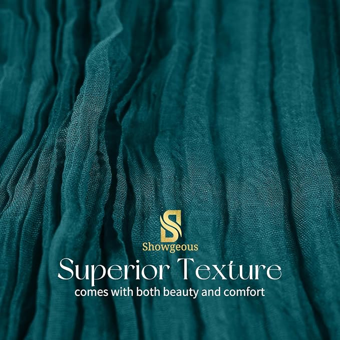 Showgeous 30 Pack Teal Cheesecloth Table Runner, 17 x 108 Inches | Boho - Image 4