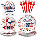 Greencian 96PCS Baseball 1st Birthday Party Decorations Baby Boy Serves 24 | by Grencian