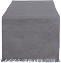 DII Everyday Collection, Fringed Solid Tabletop, Table Runner by DII
