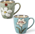 Maxdot 12oz Ceramic Coffee Mugs, Glazing Process Coffee Cup by Maxdot
