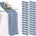 30 Pack Cheesecloth Table Runner 10FT Dusty Blue Table Runner Boho Gauze Cheese by Showgeous