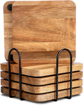 WLWNWFT Acacia Wood Coasters Square by WLWNWFT