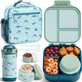 Fimibuke Kids Bento Lunch Box w/Insulated Water Bottle, Lunch Bag & Thermo | by Fimibuke