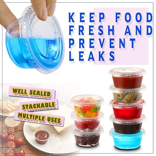 VITEVER 130 sets - 2 oz Jello Shot Cups - Image 3