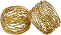 Golden Mash Napkin Rings Dining Table Napkin Holder, Classic Everyday Use by ARNCRAFT