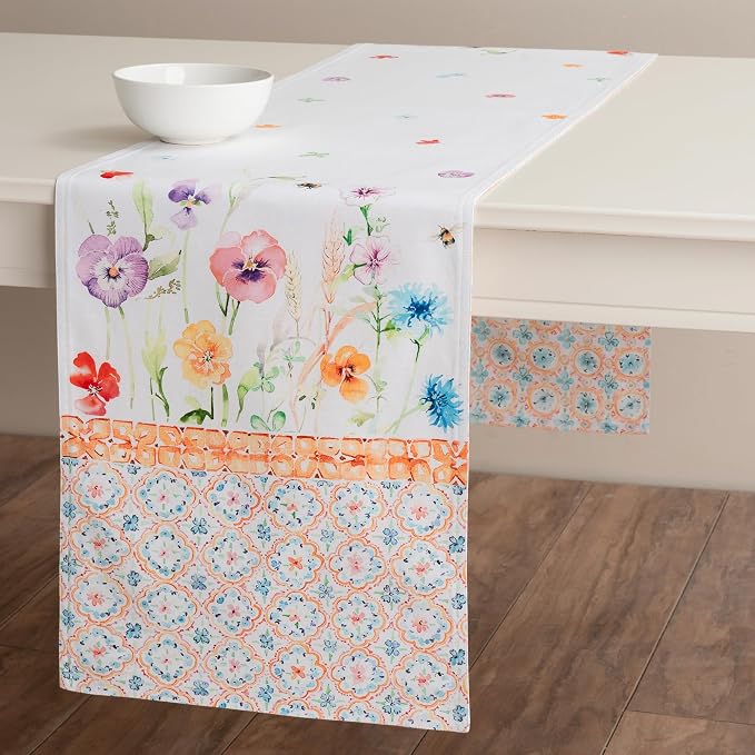 Maison d' Hermine Table Runner 100% Cotton 14.50" x 108" | Table Runners 108 - Image 8