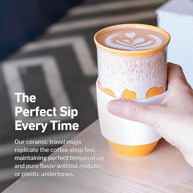 NOVA CERAMICS Ceramic Tumbler– Ceramic Travel Mug - Image 4
