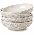22 Oz Pasta Bowls Set of 4, Large Ceramic Serving Bowls, 8 inch Porcelain by FEENMAICeramicHome
