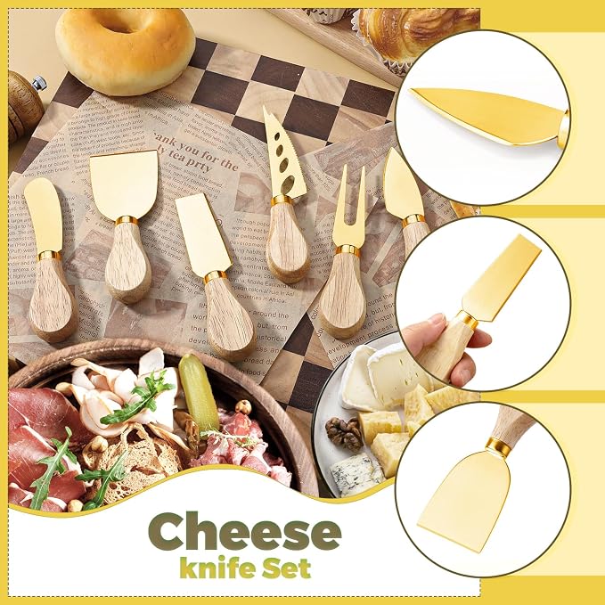 Charcuterie Boards Accessories Gold Charcuterie Utensils Cheese Butter Spreader - Image 4