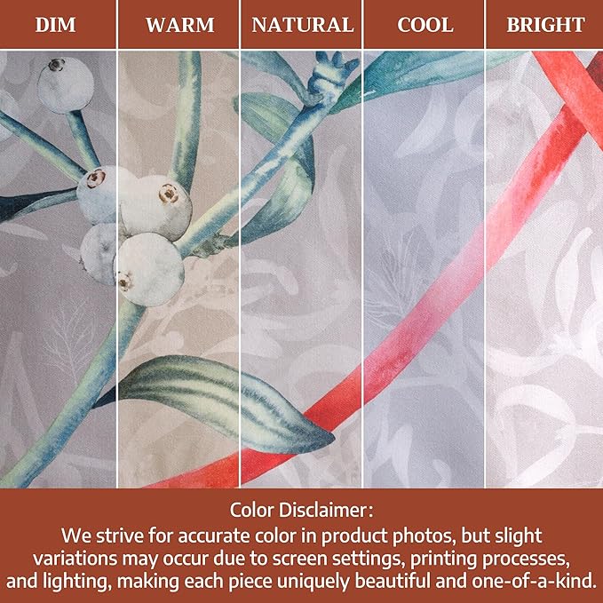 Maison d' Hermine Table Cloth Rectangle Table 100% Cotton 60 x 120 Inches Fall Tablecloth Reusable Everyday Use for Thanksgiving Christmas Decorations Dining Farmhouse Party (Enora)