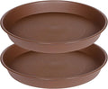 2 Pack of 20 21 inch Plant Saucer Round, Deep Plant Saucers by Bleuhome