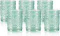 Darlion Vintage Glassware, 10oz Green Glass Cups | Food Grade Glass, Lead-Free by PurchaseNow