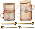 Amber Vintage Glass Coffee Mugs gifts by JVJRFQ