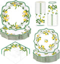 250Pcs Lemon Party Decorations for Summer Lemons Theme Serves 50 | Green Lines by Greencian