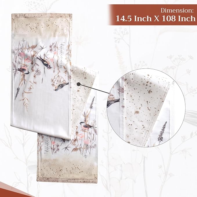 Maison d' Hermine Table Runner 100% Cotton 14.50" x 108" | Table Runners 108 - Image 4