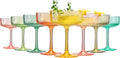 Khen Acrylic Ribbed Vintage Art Deco Martini Glasses by Khen