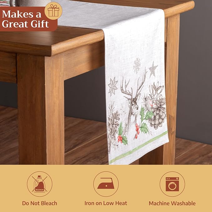 Maison d' Hermine Table Runner 100% Cotton 14.50" x 108" | Table Runners 108 - Image 5
