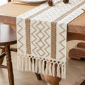Boho Fall Table Runner Macrame for Coffe Table Home Decor 12x72 Inch | 72 by FEXIA
