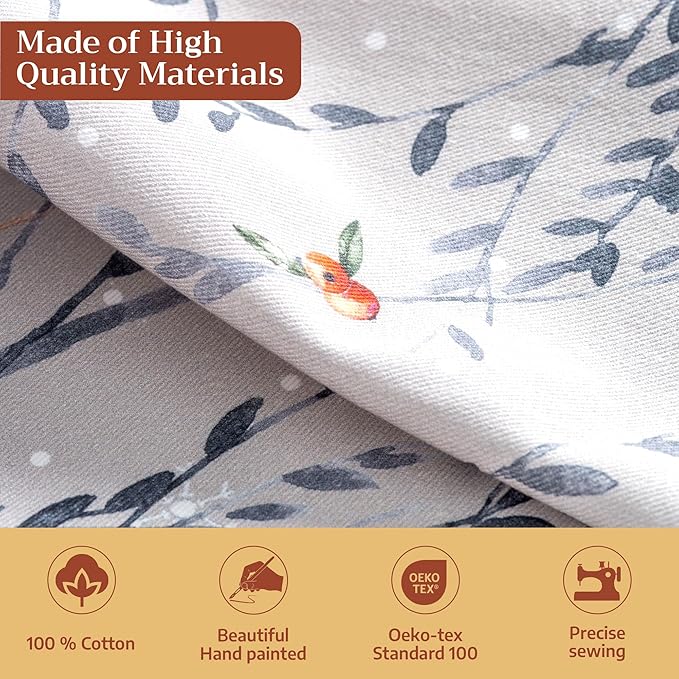 Maison d' Hermine Cloth Napkins Set of 4 100% Cotton for Thanksgiving Christmas Decorations Everyday Reusable Square Fall Napkins Cloth Washable Dinner Party (Fairy Christmas, 20"x20")