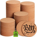 100 PCS Cork Coasters for Laser Engraving, Thick Absorbent Blank Coasters | 4 by GOHDODD