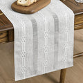 Artoid Mode Grey Farmhouse Embroidered Hollow Table Runner, Seasonal Kitchen by ArtoidMode