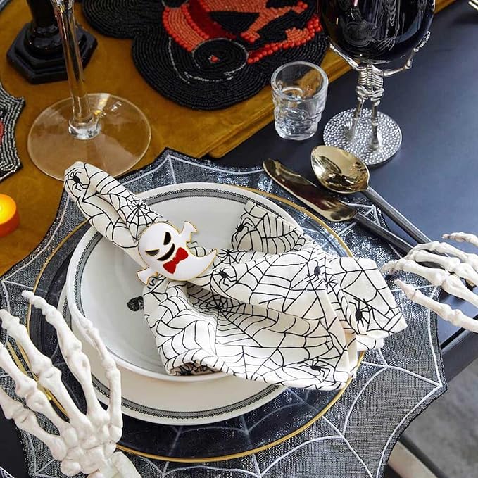 wonlex Halloween Napkin Rings Set of 6 - Image 3