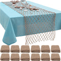 SATINIOR Fish Net Party Decorations 12 x 72'' Fishing Net Table Runner by SATINIOR