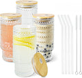 4 Pcs 11 oz Drinking Glasses Cups Set by ICESIP