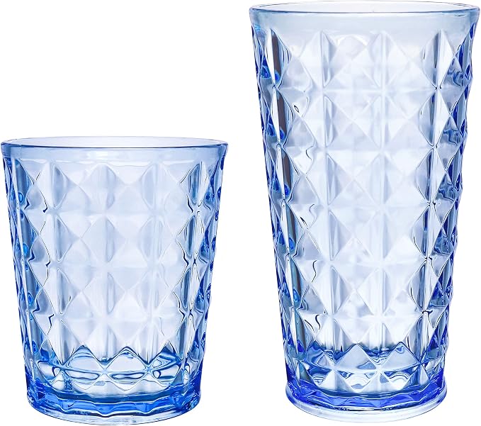 KLIFA- CUPID- 16 & 21 ounce, Acrylic Drinking Glasses, Tumbler Highball Glass by KLIFAHome