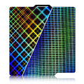 IdeaFormer Smooth Rainbow Plaid+Rainbow Mesh PES Build Plate 257x257mm, PES Spring Steel Sheet Platform for Bambu Lab A1/X1C/X1/X1E/P1P/P1S 3D Printers Bed