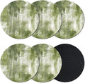 Sage Green Coasters Set of 6, Absorbent Coasters by Unknown