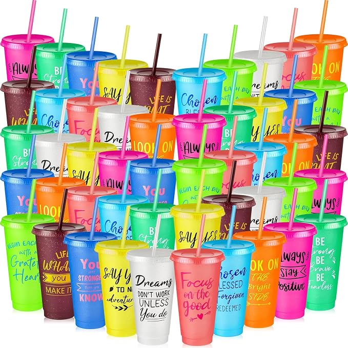 Uiifan 50 Pcs Inspirational Cups Bulk by Uiifan