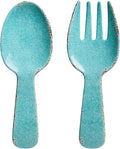 UPware Crackle Melamine Salad Servers, Serving Utensil Set, Includes Serving by UPware