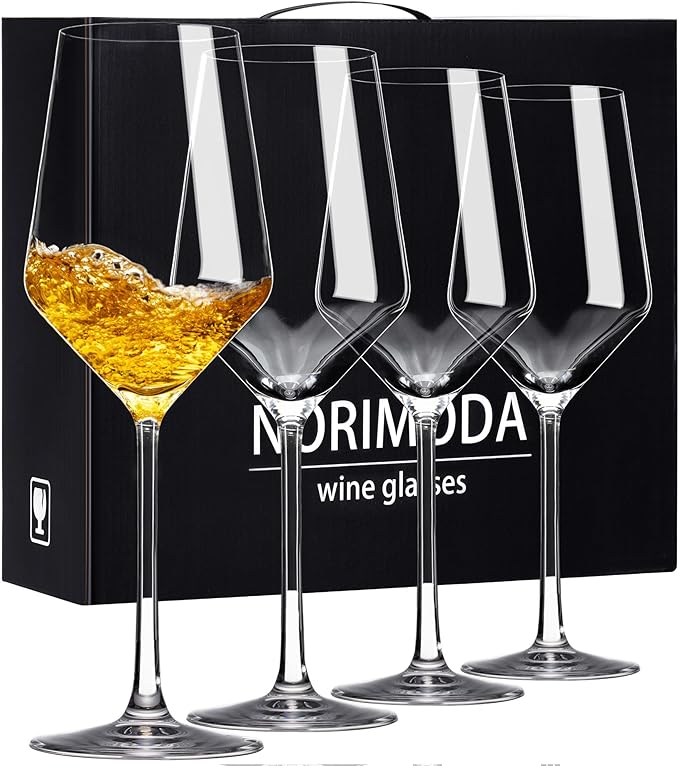 Wine Glasses, 14oz White Wine Glasses Set Of 4, Clear Red Wine Glass With Stem, Gifts For Men & Women