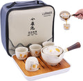 LURRIER Porcelain Chinese Gongfu Tea Set, Portable Teapot Set by LURRIERUS