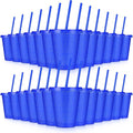24 Pcs Plastic Tumblers with Lids and Straws, Reusable Cups with Lids Plastic by LEIFEOSH
