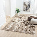 Keen Home Design Area Rugs - 4x6 Non-Shedding, Abstract Rugs for Kitchen, Living Room, Bedroom, Dining Room, Entryway - Size: 4' x 6', Multi