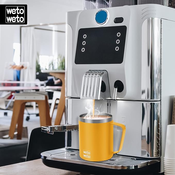 WETOWETO 14 oz Coffee Mug, Vacuum Insulated Camping Mug - Image 5