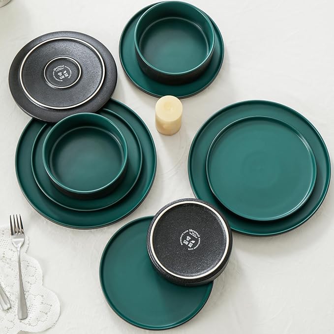 Ceramic Dinner Plates, 10.25 Inch, Set - Image 7