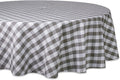 DII Checkered Tabletop Collection 100% Cotton, Machine Washable, Tablecloth by DII