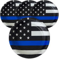 Havercamp Thin Blue Line Plates-24 Pack-7 Inch-Police Party Plates | Set of 24 by Havercamp